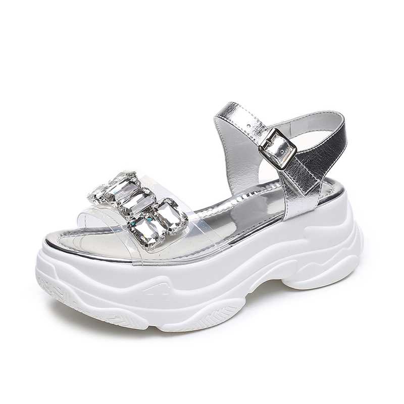 2021 Sexy Open Toed Women Sandals Hollow Out Women Sandals Outdoor Platform Crystal Women Beach Fashion Summer Sandals