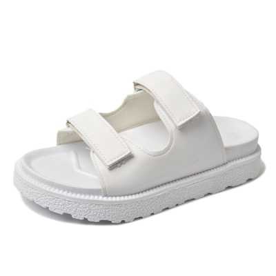 Summer Women's Sandals Fashion Flats Casual Comfortable Velcro Women Slippers New Trendy All match Platform Womens Slides