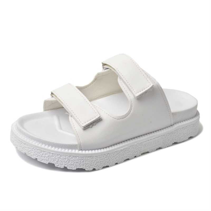 Summer Women's Sandals Fashion Flats Casual Comfortable Velcro Women Slippers New Trendy All match Platform Womens Slides