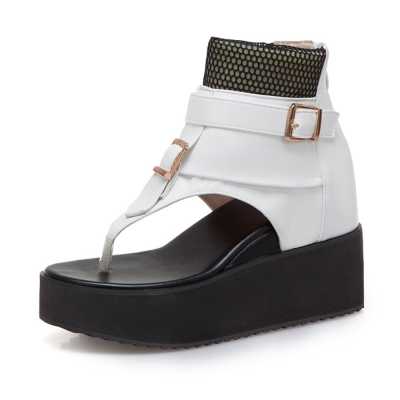 Ladies Platform Sandals Summer Casual Shoes For Women Wedge Sandals  Black White Yellow