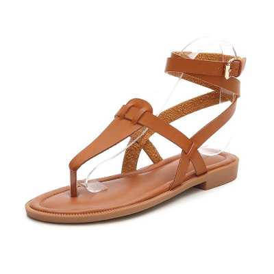 Women Sandals Summer New Rome Retro Flat Sandals Casual Slippers Shoe Female Slip on Woman Plus Size