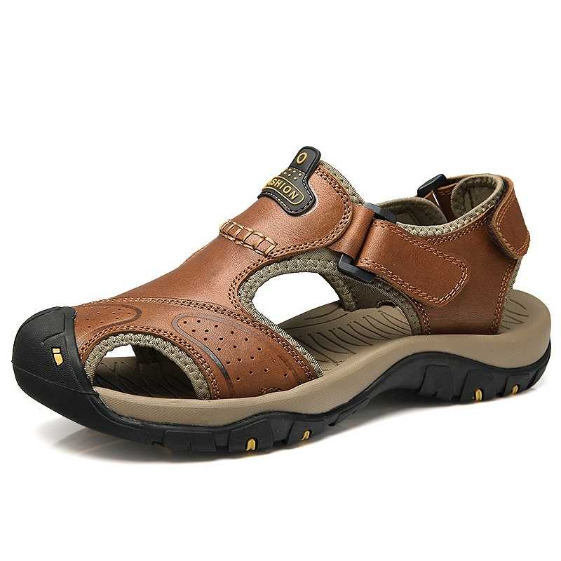 2021 Summer Genuine Leather Outdoor Men's Shoes Men Sandals For Male Casual Shoes Water Walking Beach  Sandal