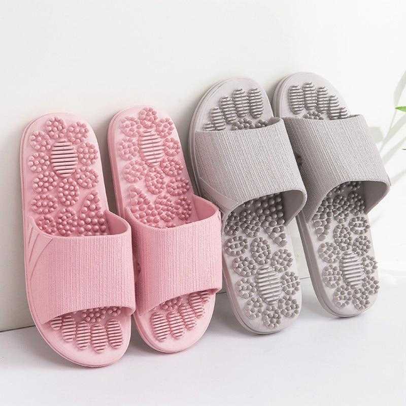 House Women Massage Slippers Summer Indoor PVC Non slip Bathroom Slides Couples Home Shoes Men Massage Slippers