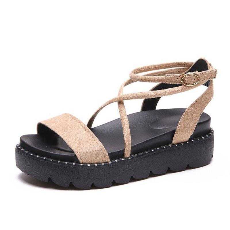 Summer High Wedges Heel Sandals Open Toe Platform Elevator Women Sandals Shoes Womens Shones Casual Students Are Skidproof
